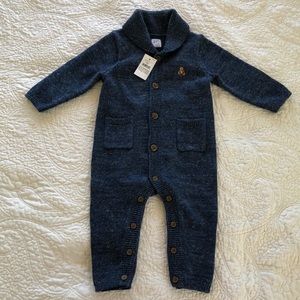 Never use GAP Baby Brannan Shawl Collar Knit One Piece